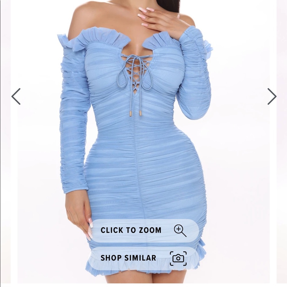 NEW Ruched up mini dress - Picture 2 of 2
